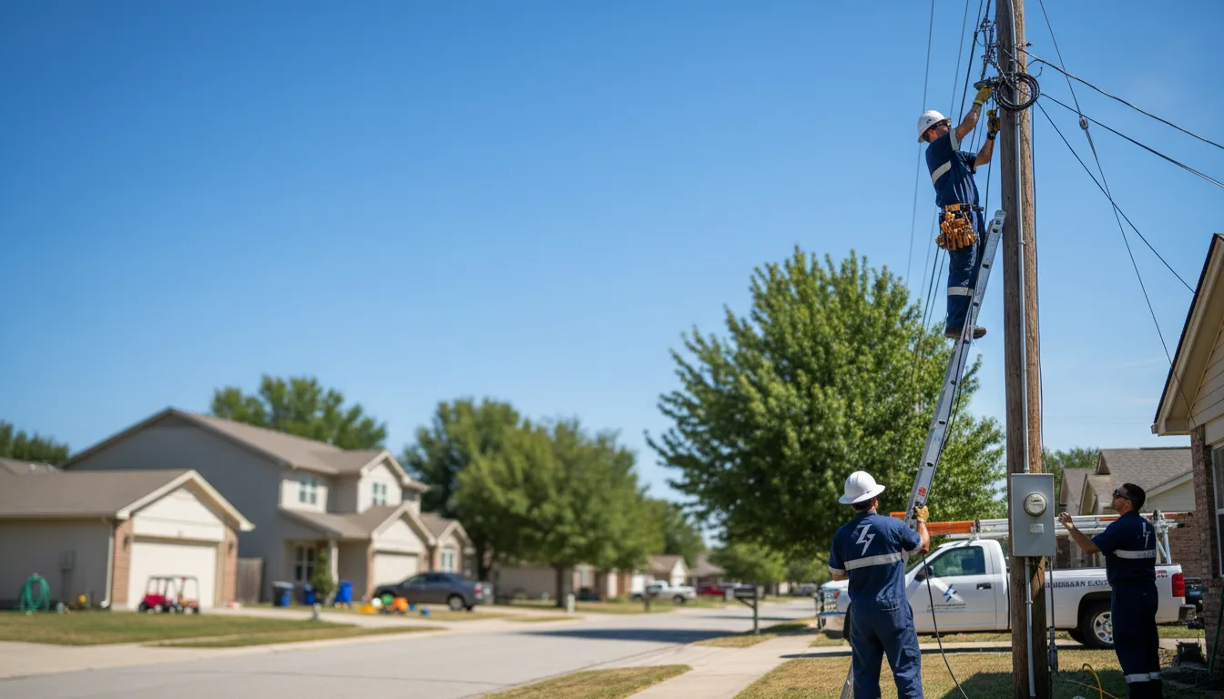 Residential electrician providing installation services in Rock Island, IL